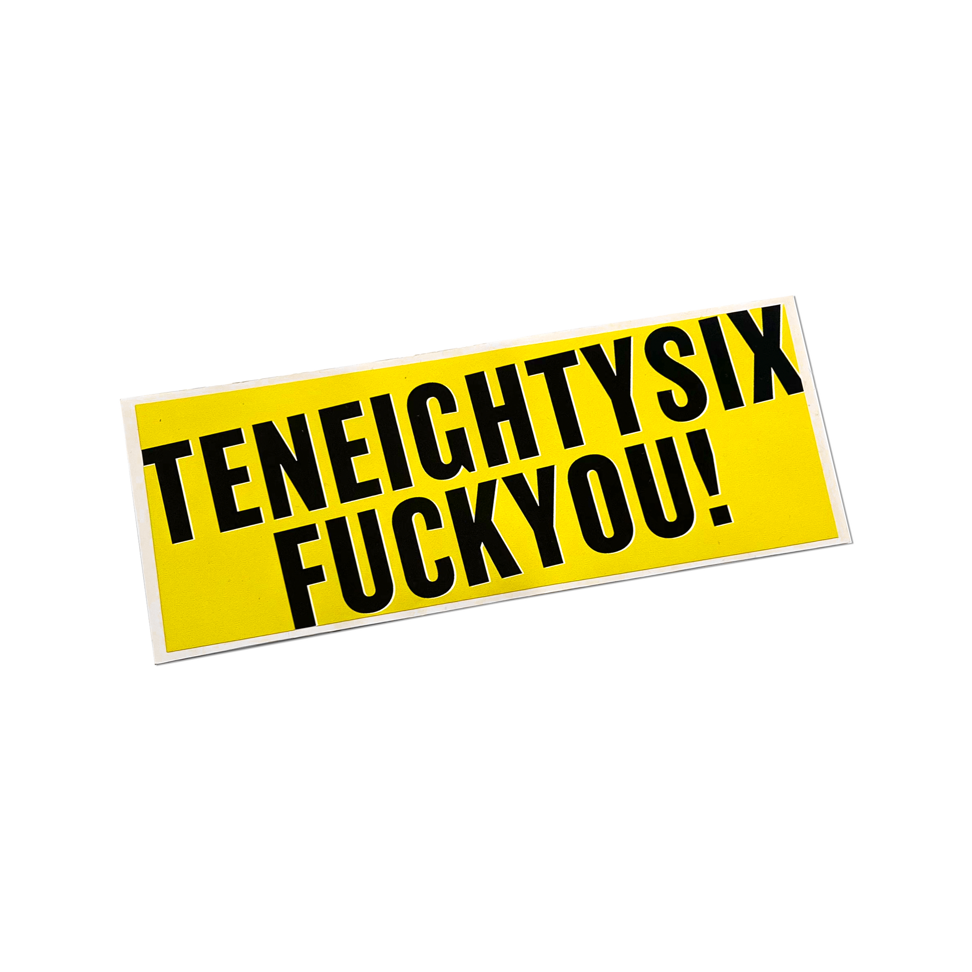 yellow bumper sticker